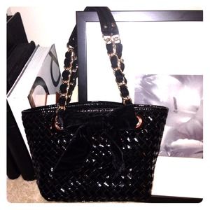 ✨Sold!✨New! Kate Spade VelvetWeave MiniCoalTote!!