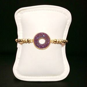 Doughnut Blue Druzy Bracelet