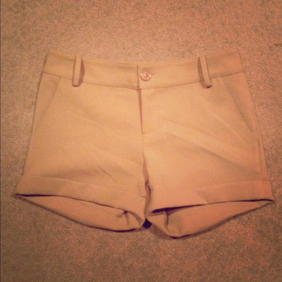Tan Dress Shorts