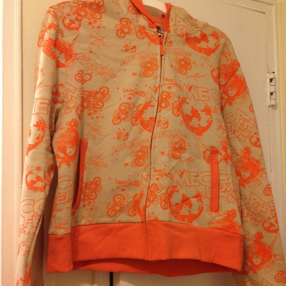 Orange and beige jacket