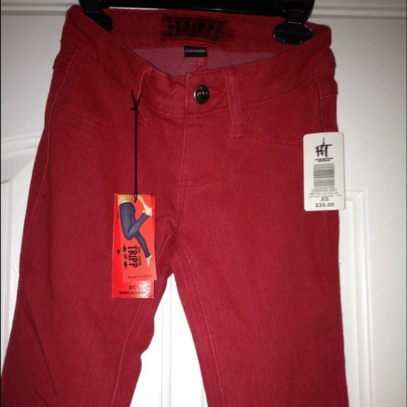 Red Hot Topic skinny pants fit a size 0 - Picture 2 of 4