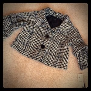 Cloak-like, cropped jacket