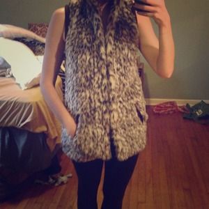 Faux fur vest