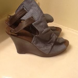 New Denim and leather sandal