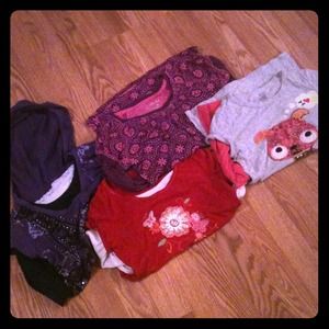 REDUCED 4 girls long sleeved shirts