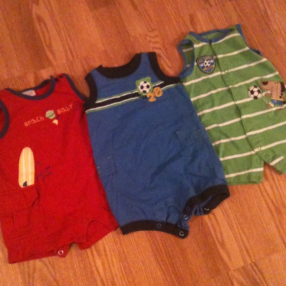 SOLD Baby Boy Sleeveless Rompers