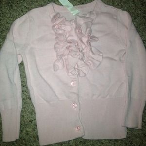 Adorable baby ruffled cardigan