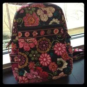 Vera Bradley bag, brown with pink flowers. NEW!!!