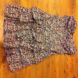 Strapless flower dress