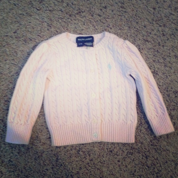 Ralph Lauren light pink cardigan