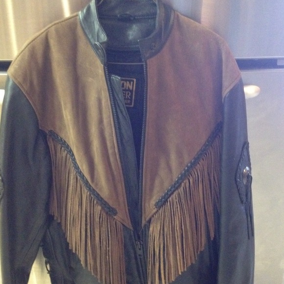 @palleje - Harley riding leather concho jacket