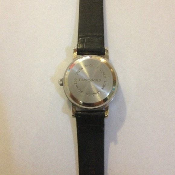 Black Watch w/leather band - Picture 3 of 3