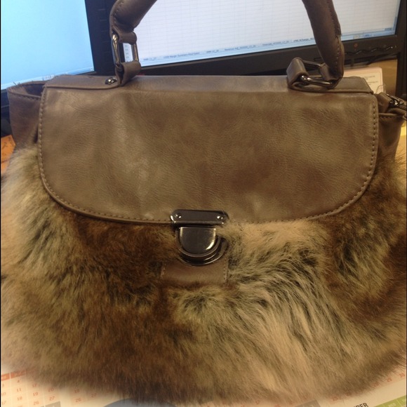 Aldo Faux Fur Purse