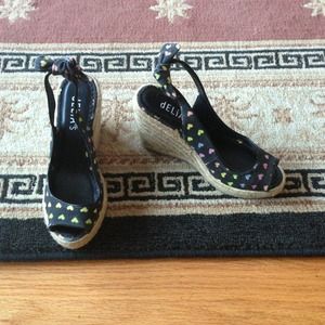 Size 7. Delia's cloth espadrilles. Worn twice.