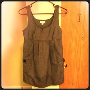 Gray Pocketed Dress