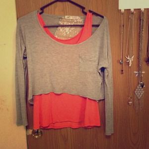 Tank top with overshirt