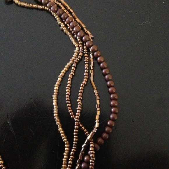 💚TRADED💚Brown beaded necklace - Picture 3 of 3