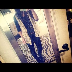 Lace Layering Vest