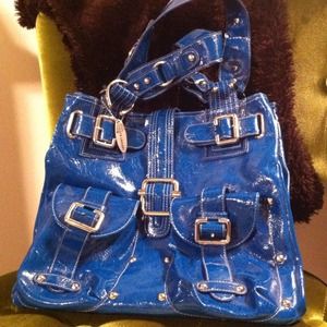 Chinese Laundry metallic blue purse