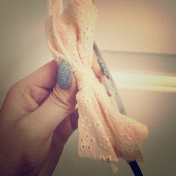 💖Elegant baby pink bow headband💖