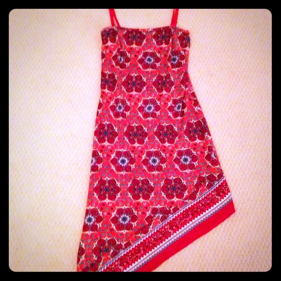 **SOLD** Asymmetrical stretchy fun dress