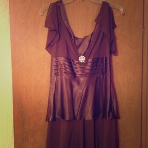 Brown formal dress