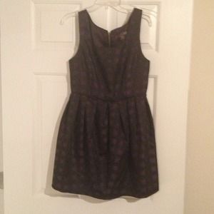 Purple & black checkered dress