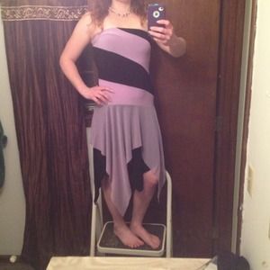 **Reduced** Fun purple and black dress