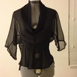 Bebe black blouse.