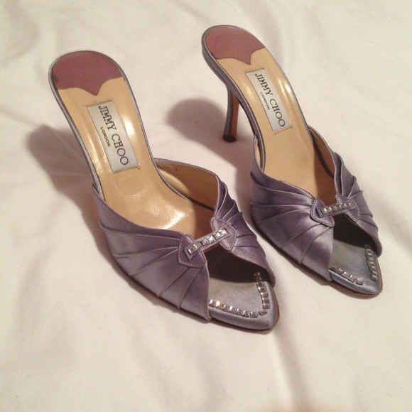 Reduced! Jimmy Choo lavender satin mules
