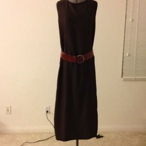 Brown maxi dress dress