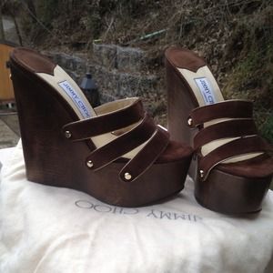 Jimmy Choo wedge. Chocolate size 36