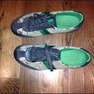 Green/brown/tan Coach Shoes