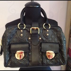 REDUCED! Black Tote with Gold Accents