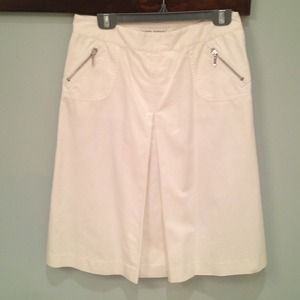 Banana Republic white skirt