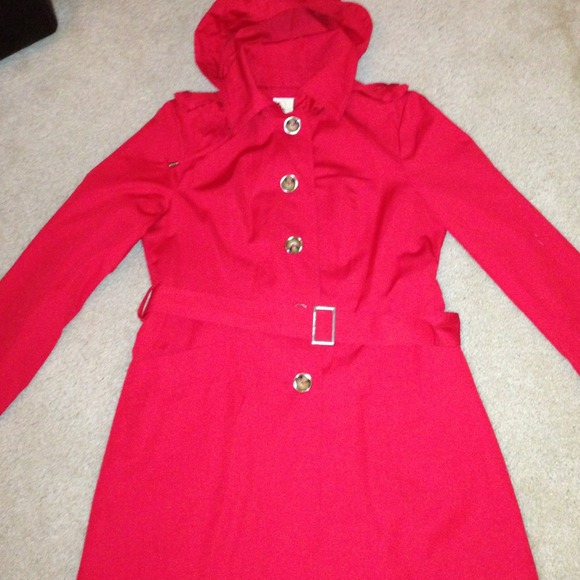 Michael Kors Red Trench Coat