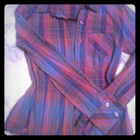 Plaid flannel button up