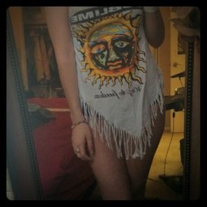 Hand made handkerchief fringe style top