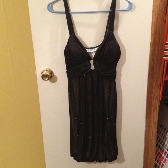 Black dress from Deb