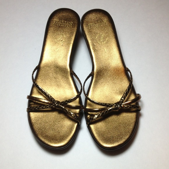 Gold Slip-on Shoes