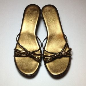Gold Slip-on Shoes