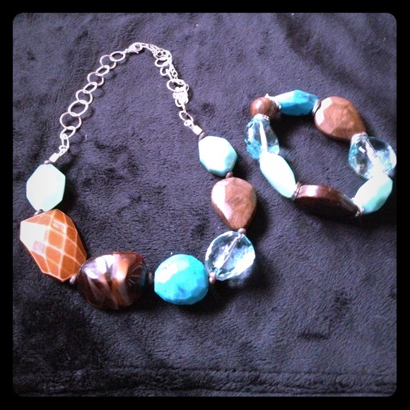 Necklace matching bracelet