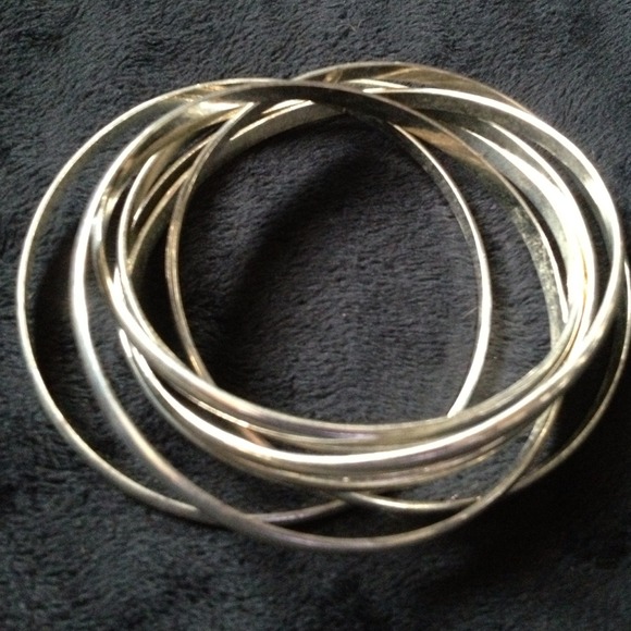 Silver bangles