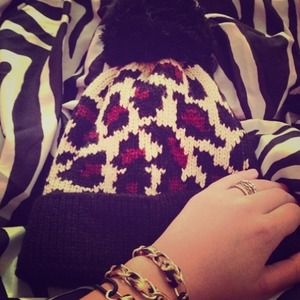 Cheetah beanie!!