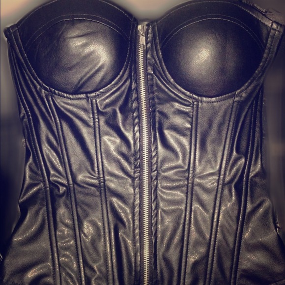 Reserved for MizzJayJay - Faux Leather Bustier