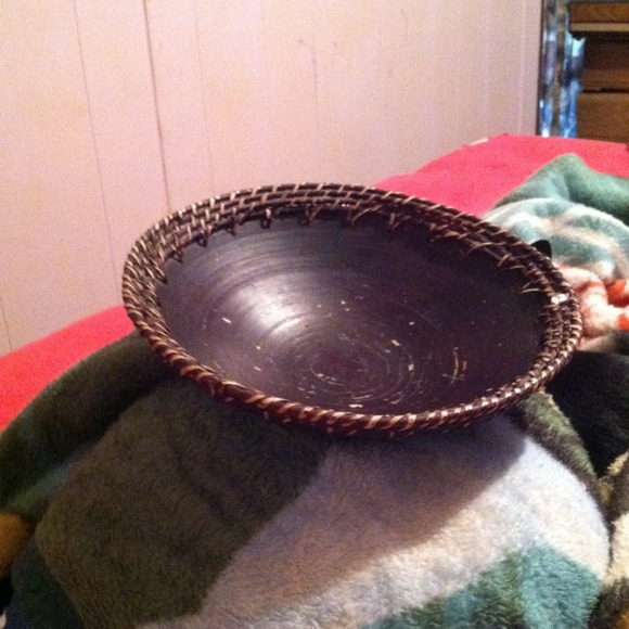 Old wooden bowl..