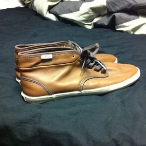 Vans Leather Hightop Sneakers