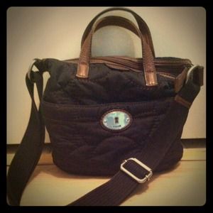 Fossil Key-Per Black Tote