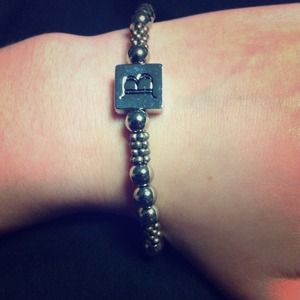 Silver "B" Bracelet