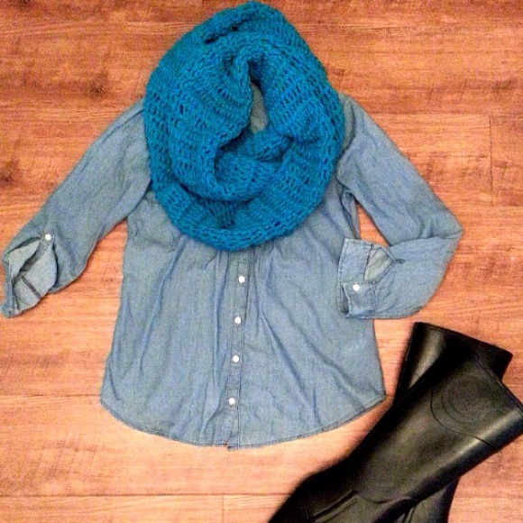 Denim button up